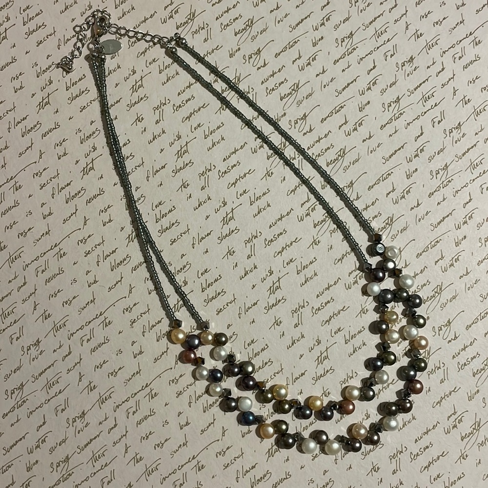 Lia Sophia Multi Color Beaded Necklace